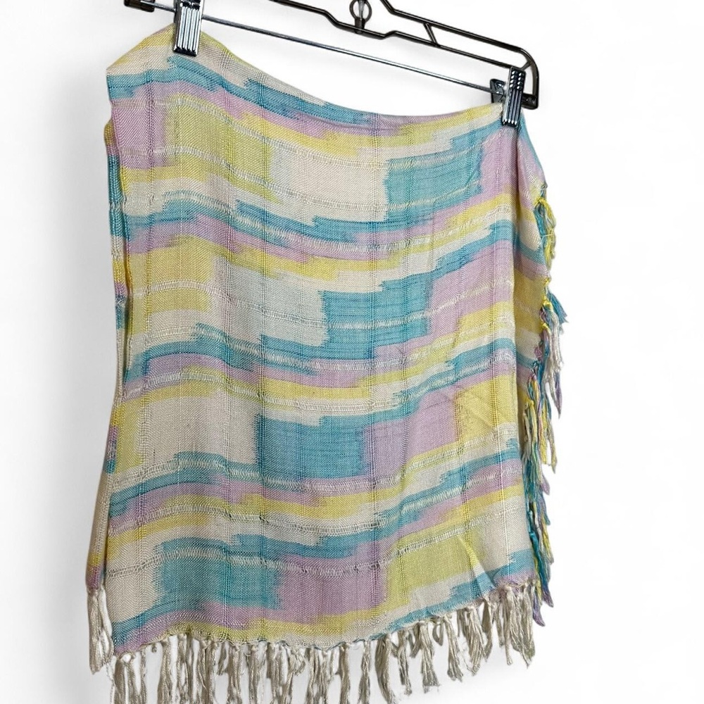 Multicolor Fringe Shawl - Picture 2 of 4